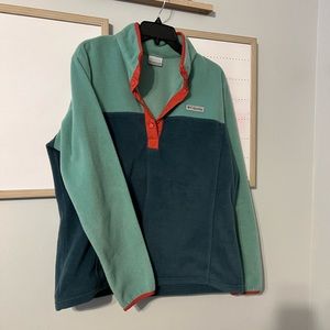 Columbia XL color block quarter snap pull over